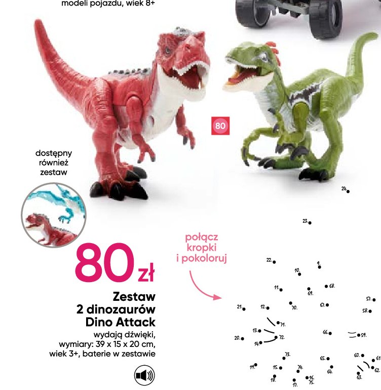Zestaw dinozaur贸w dino attack promocja