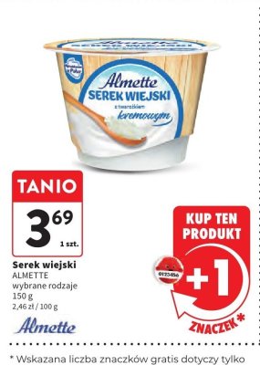 Serek wiejski ALMETTE kremowy promocja w Intermarche