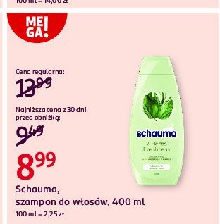 Szampon do w艂os贸w zio艂owy Schauma 7 herbs promocja