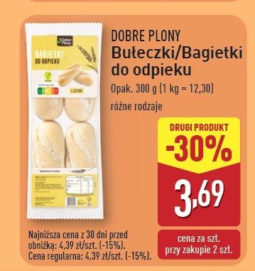 Bagietki do odpieku Dobre plony promocja w Aldi