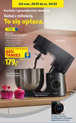 Robot kuchenny Silvercrest czarny 600 W promocja w Lidl