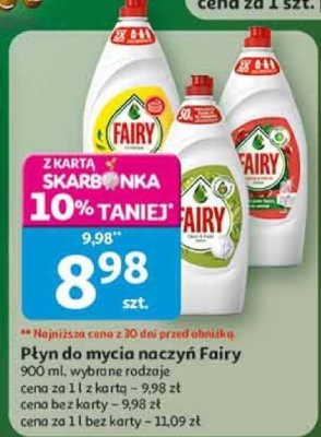 Płyn do mycia naczyń Fairy promocja w Auchan