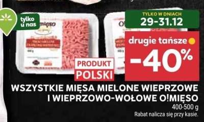 Wszystkie mięsa mielone wieprzowe i wieprzowo-wołowe Oimieso promocja w Stokrotka