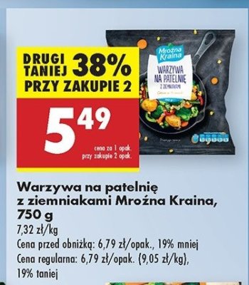 Warzywa na patelnię z ziemniakami Mroźna kraina promocja
