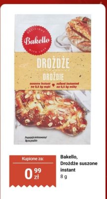 Drożdże suszone instant  promocja w Biedronka