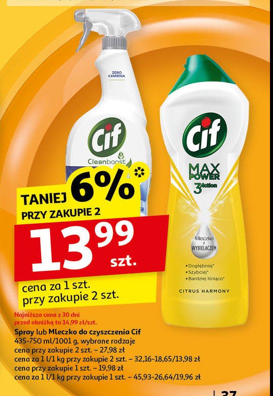 Płyn do łazienki Cif bathroom promocja