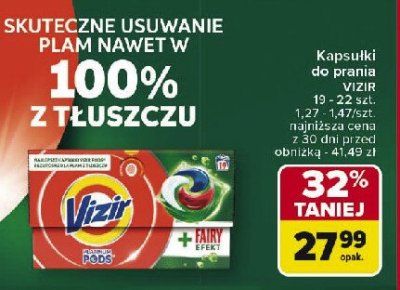 Kapsu艂ki do prania fairy efekt Vizir all in one pods promocja
