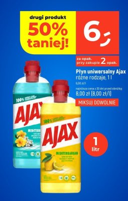 Płyn uniwersalny Ajax różne rodzaje promocja w Dealz