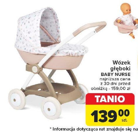 Wózek głęboki baby nurse Smoby promocja w Carrefour