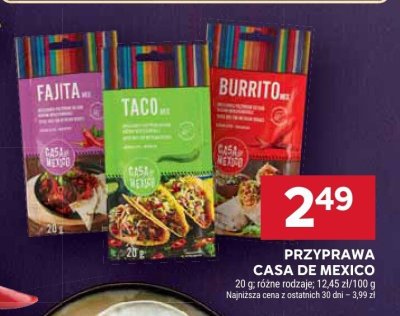 Przyprawa Casa de Mexico różne rodzaje promocja w Stokrotka