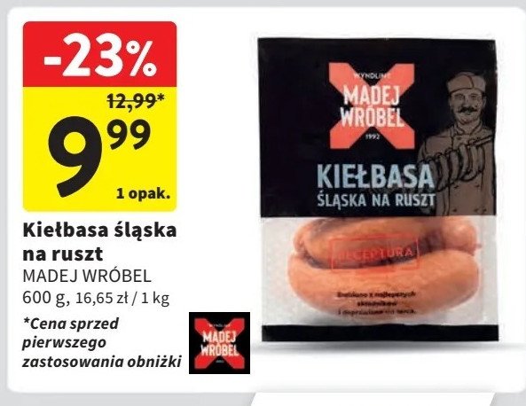 Kiełbasa śląska na ruszt Madej & wróbel promocja