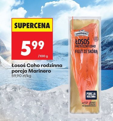 Łosoś Coho rodzinna porcja Marinero promocja w Biedronka