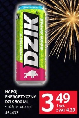 Napój energetyczny Dzik 500 ml różne rodzaje promocja w Selgros
