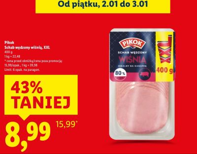 Schab wędzony wiśnią XXL promocja w Lidl