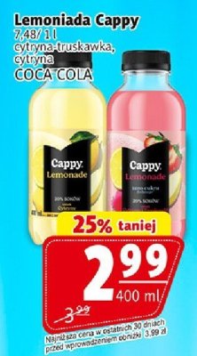 Lemoniada Cappy różne smaki promocja w Prim Market