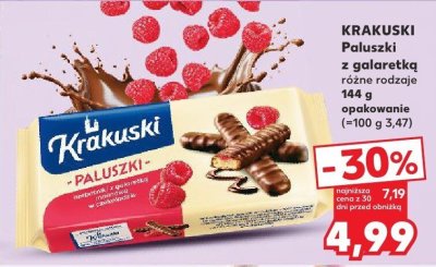 Paluszki z galaretką Krakuski różne rodzaje 144 g promocja w Kaufland