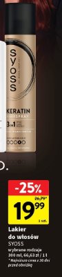 Lakier do w艂os贸w Syoss keratin promocja w Intermarche