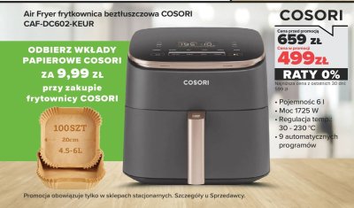 Air Fryer frytkownica beztłuszczowa CAF-DC602-KEUR promocja w NEONET