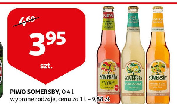 Piwo Somersby strawberry & kiwi promocje