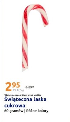 Świąteczna laska cukrowa promocja w Action