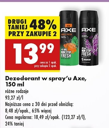 Dezodorant Axe jungle fresh promocja