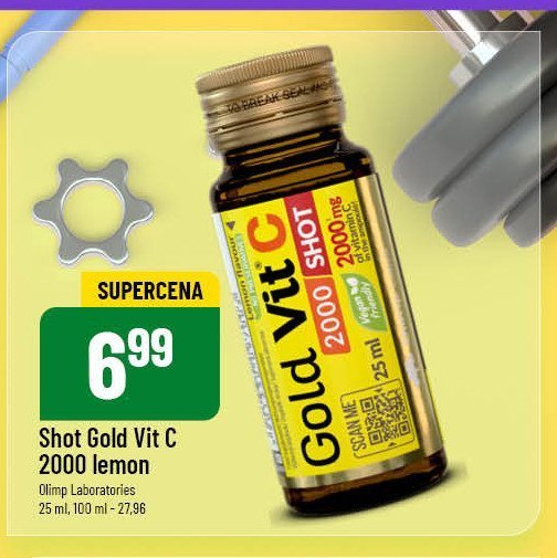 Shot o smaku cytrynowym Olimp labs gold-vit c promocja