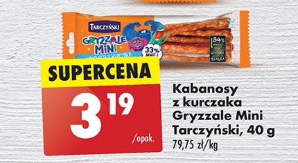 Kabanosiki z kurczaka Tarczyński gryzzale promocja