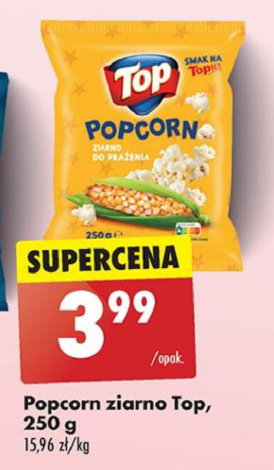 Popcorn ziarno Top popcorn Top (biedronka) promocja