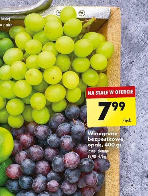 Winogrona ciemne bezpestkowe premium promocja