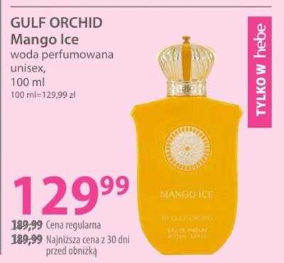 Woda perfumowana unisex GULF ORCHID Mango Ice promocja w Hebe
