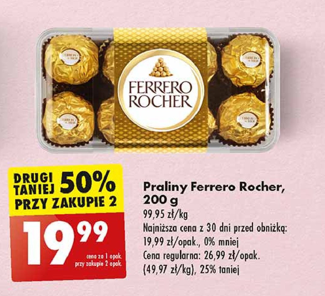 Pralinki orzechowe Ferrero rocher promocja