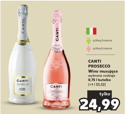 Wino CANTI PROSECCO ICE promocja