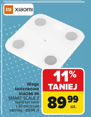 Waga mi body composition scale 2 15828 biały Xiaomi promocja w Carrefour