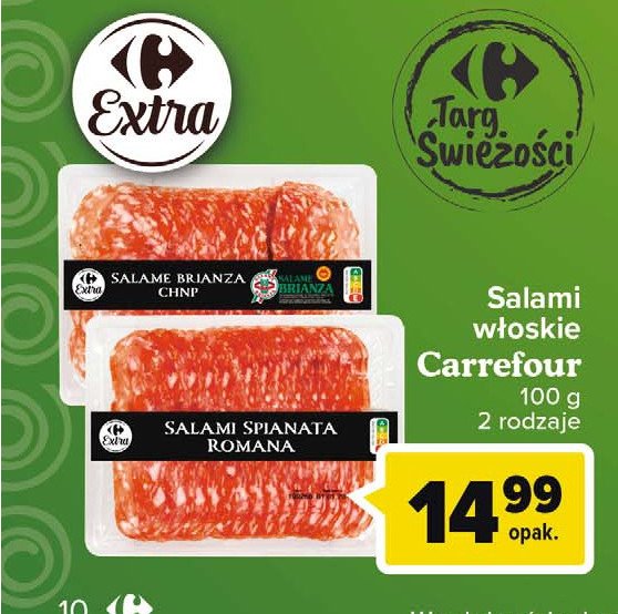 Salami spinata romana Carrefour extra promocje