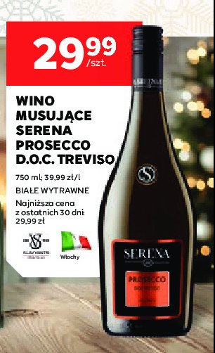 Wino Serena prosecco d.o.c. treviso promocja