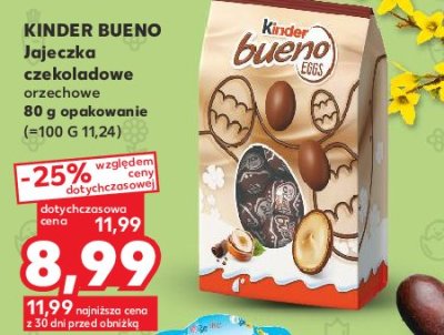 Jajka orzechowe Kinder bueno promocja