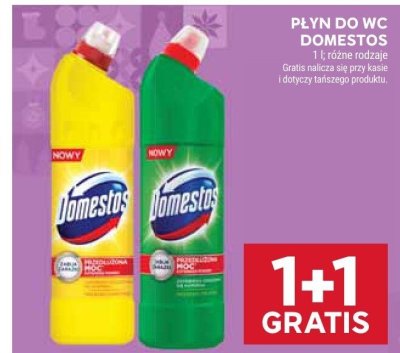 Płyn do WC 1 l Domestos promocja w Stokrotka