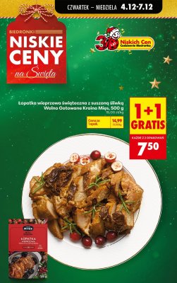 Łopatka wieprzowa świąteczna z suszoną śliwką Wolno Gotowane  promocja w Biedronka