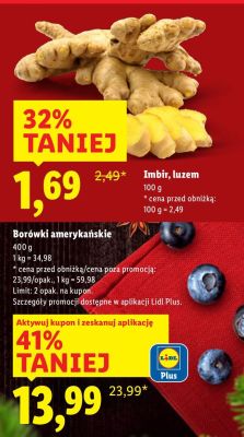 Borówki amerykańskie promocja w Lidl