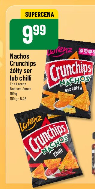 Chipsy chilli Crunchips nacho promocja w POLOmarket
