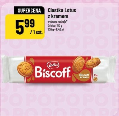 Ciastka Lotus z kremem promocja w POLOmarket