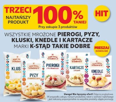 Pierogi, pyzy, kluski, knedle, kartacze wszystkie rodzaje K-Stąd Takie Dobre promocja w Kaufland