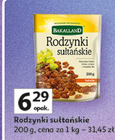 Rodzynki sułtańskie Bakalland promocja