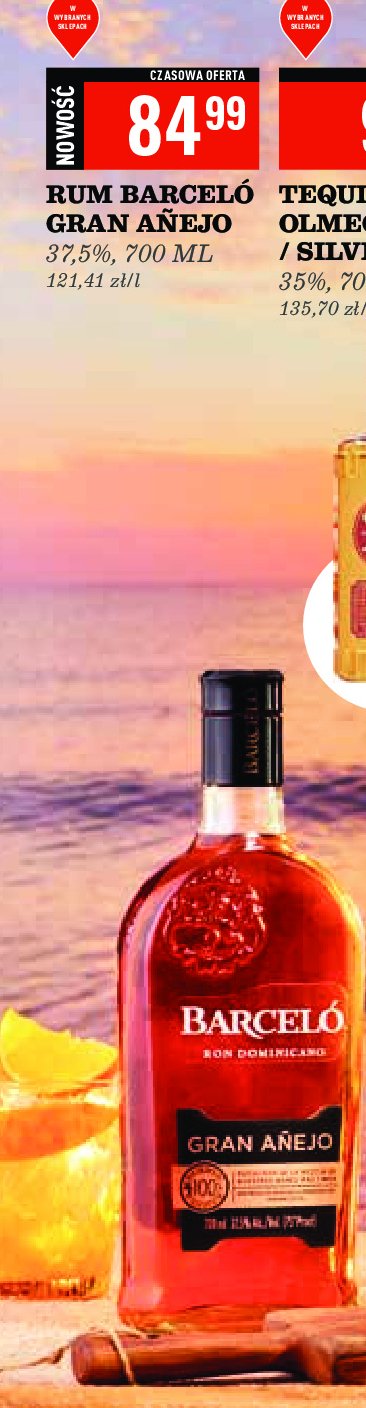 Rum BARCELO GRAN ANEJO promocja