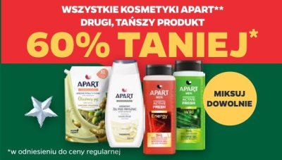 Wszystkie kosmetyki Apart DRUGI -60% promocja w Netto