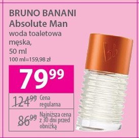 Woda toaletowa Bruno banani absolute man promocja
