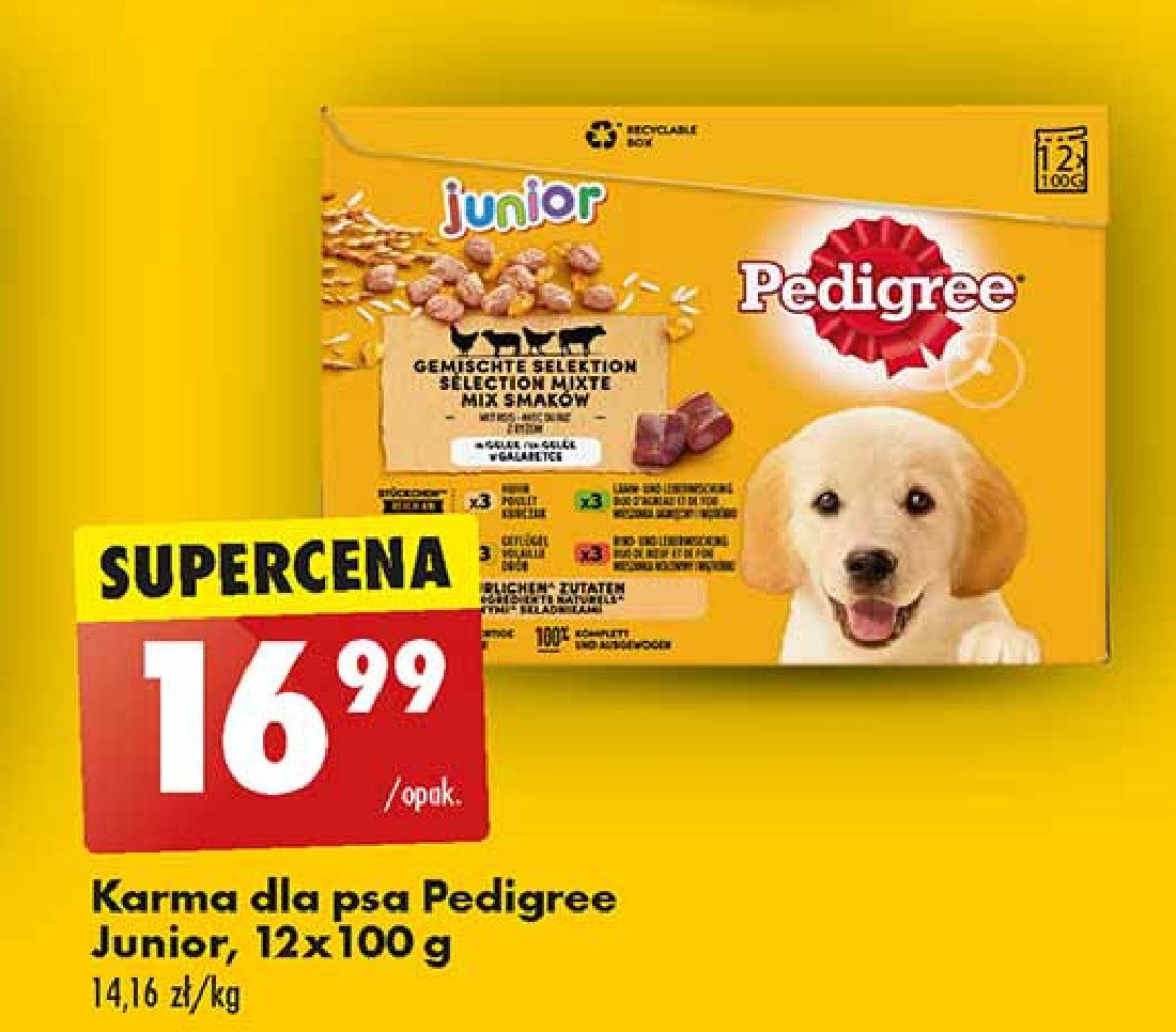 Karma dla psów Pedigree junior promocja