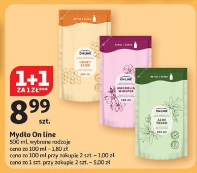 Mydło w płynie zapas 1 l On Line promocja w Auchan