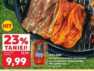 Boczek w marynacie czosnkowej z majerankiem K-classic let's bbq promocja