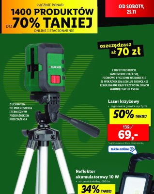 Laser krzyżowy Parkside promocja